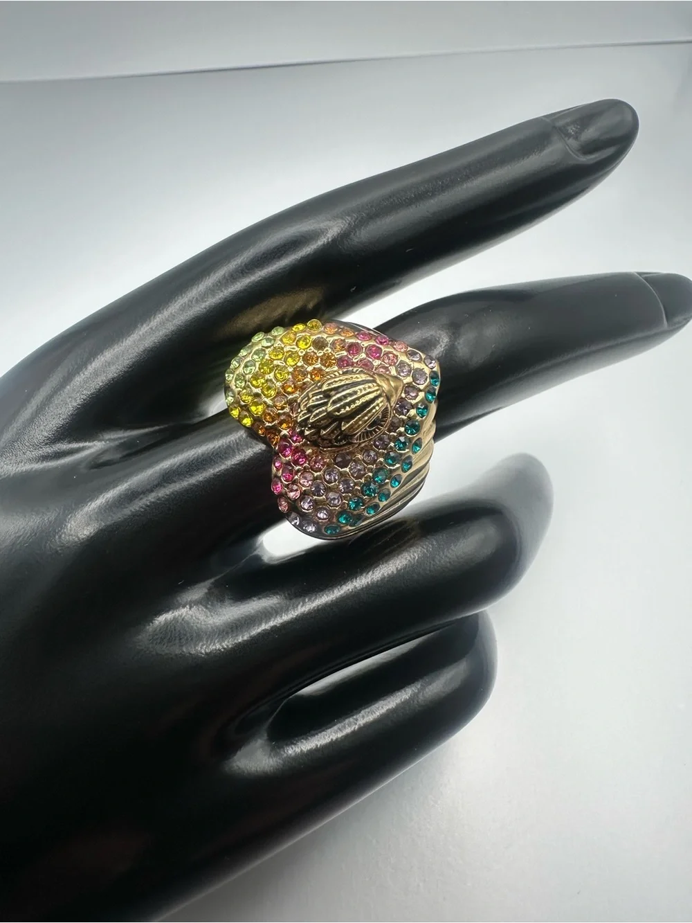 Kurt Geiger Eagle Heart Crystal ring